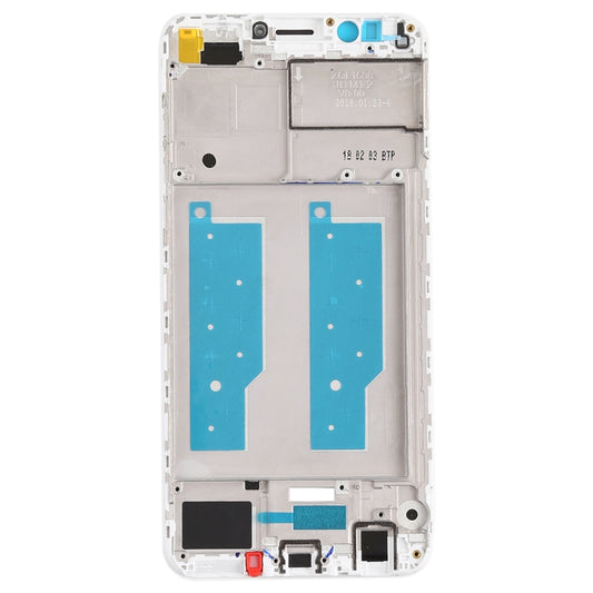 Front Housing LCD Frame Bezel for Huawei Honor Play 7C(White) - Frame Bezel Plate by buy2fix | Online Shopping UK | buy2fix