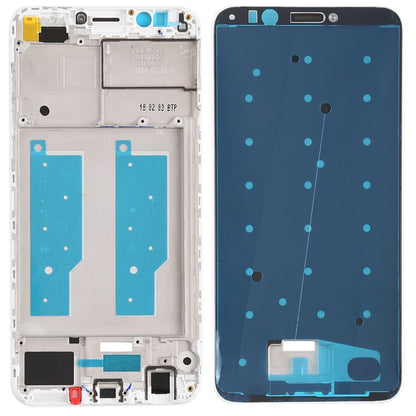 Front Housing LCD Frame Bezel for Huawei Honor Play 7C(White) - Frame Bezel Plate by buy2fix | Online Shopping UK | buy2fix