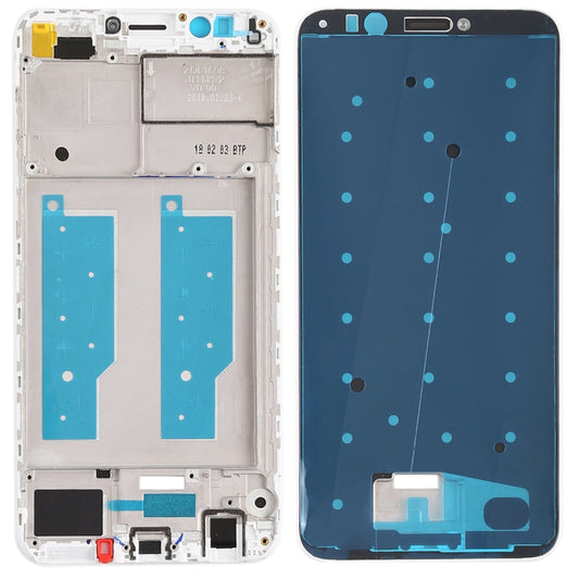 Front Housing LCD Frame Bezel for Huawei Honor Play 7C(White) - Frame Bezel Plate by buy2fix | Online Shopping UK | buy2fix