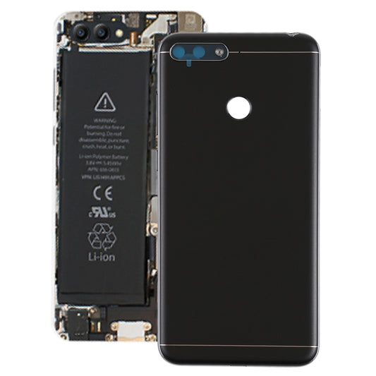 Back Cover with Side Keys & Camera Lens for Huawei Honor Play 7A(Black) - Back Cover by buy2fix | Online Shopping UK | buy2fix