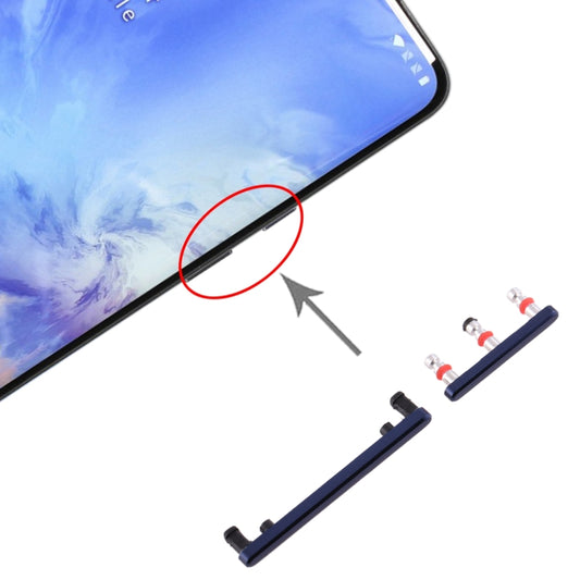 For OnePlus 7 Pro Power Button and Volume Control Button (Blue) - Home key & Side Key by buy2fix | Online Shopping UK | buy2fix