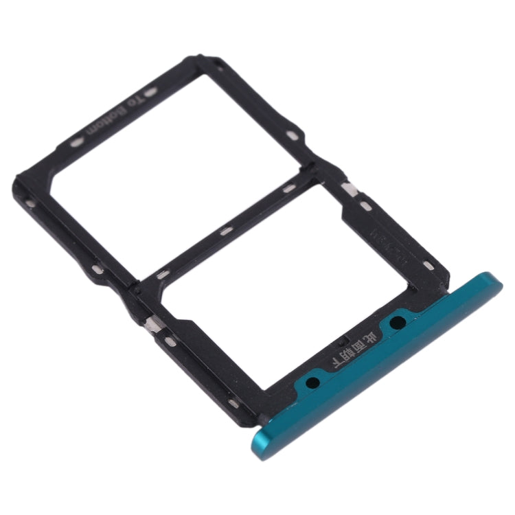 SIM Card Tray + NM Card Tray for Huawei Nova 5 (Green) by buy2fix