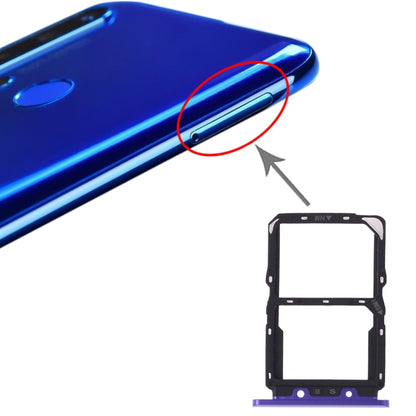 SIM Card Tray + NM Card Tray for Huawei Nova 5(Purple) by buy2fix