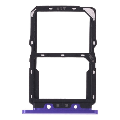 SIM Card Tray + NM Card Tray for Huawei Nova 5(Purple) by buy2fix