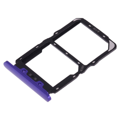SIM Card Tray + NM Card Tray for Huawei Nova 5(Purple) by buy2fix