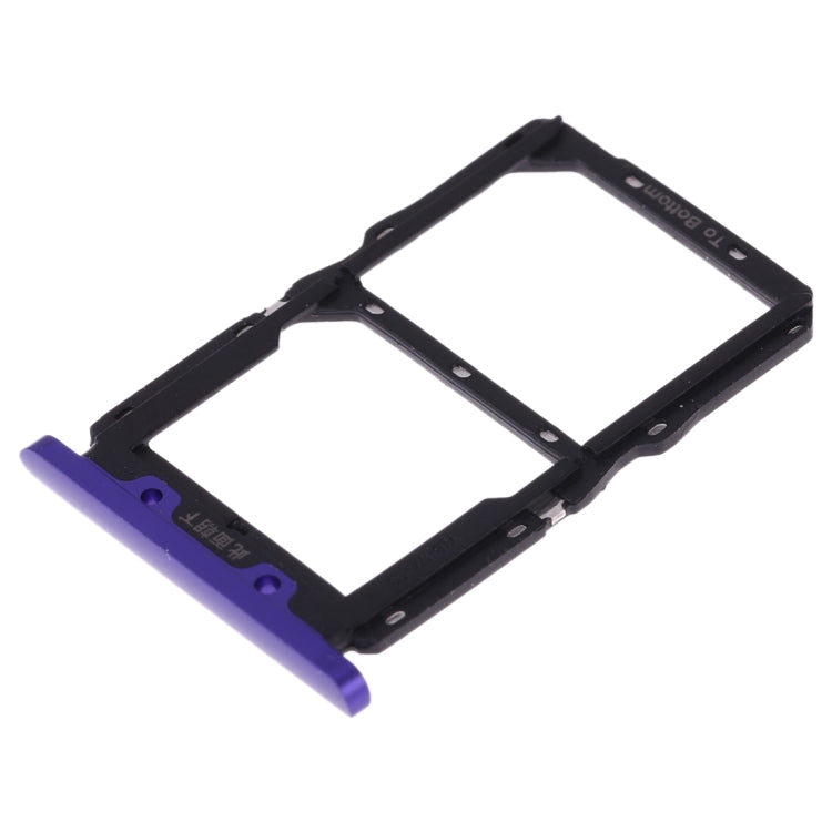 SIM Card Tray + NM Card Tray for Huawei Nova 5(Purple) by buy2fix