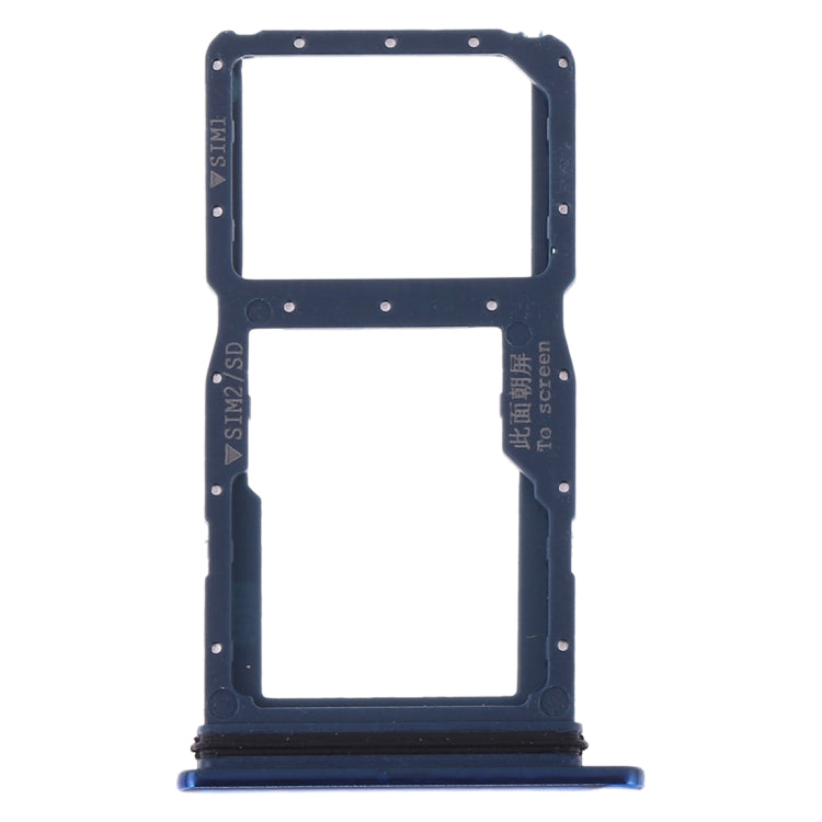 SIM Card Tray + SIM Card Tray / Micro SD Card Tray for Huawei Nova 5i (Blue) by buy2fix