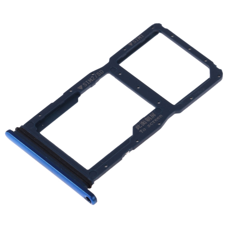 SIM Card Tray + SIM Card Tray / Micro SD Card Tray for Huawei Nova 5i (Blue) by buy2fix