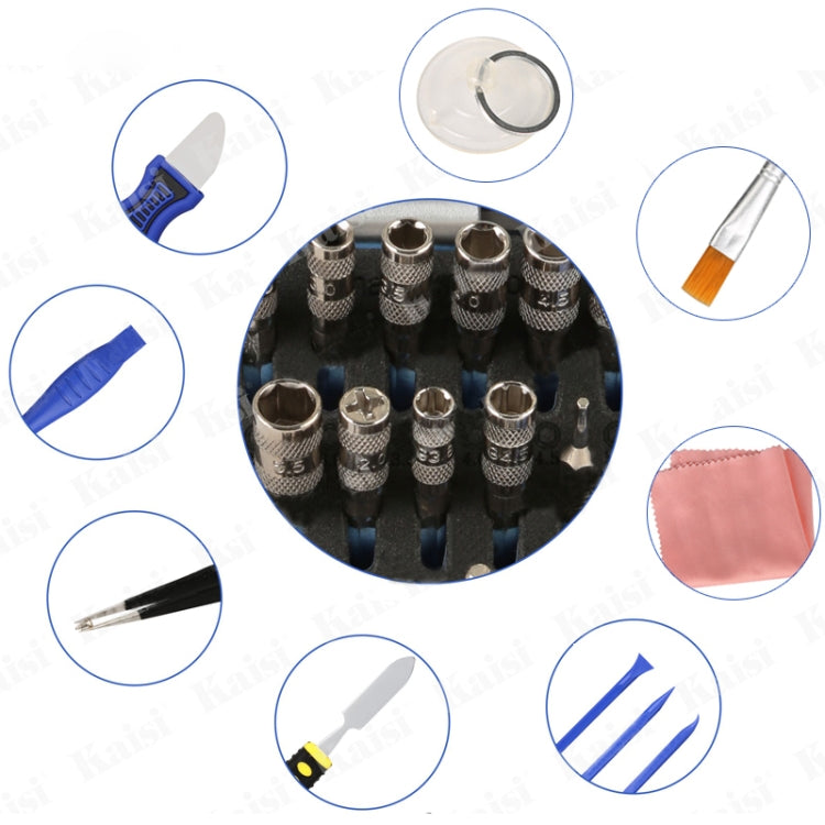 Kaisi K-1766 63 in 1 Magnetic Precision Electronics Screwdriver set Hand Tools For Phone Repair Tool Kit - Screwdriver Set by Kaisi | Online Shopping UK | buy2fix