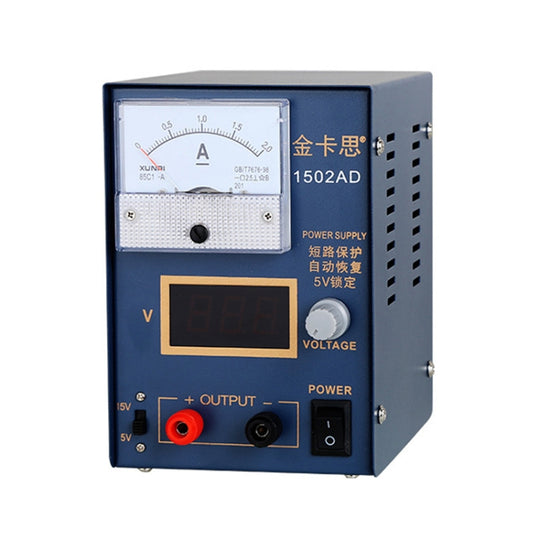 Kaisi KS-1502AD 15V 2A DC Netzteil Spannungsregler Stabilisator Amperemeter Einstellbare Netzteil Reparaturwerkzeuge, EU-Stecker