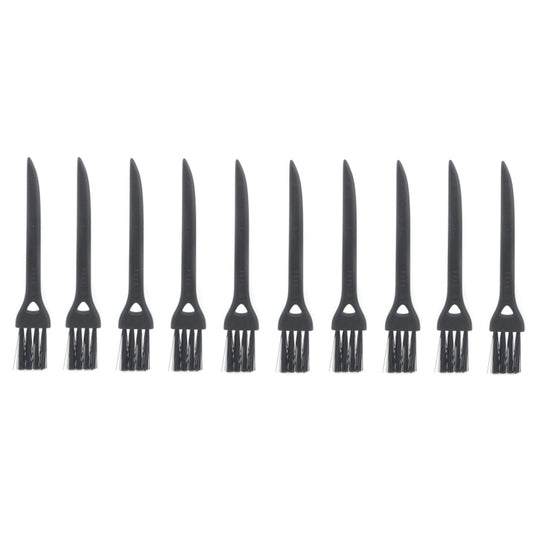 10 PCS JIAFA P8842 Flat Head Shrill Tail Cleaning Brush, Length: 8.5cm(Black) - Brushes by JIAFA | Online Shopping UK | buy2fix