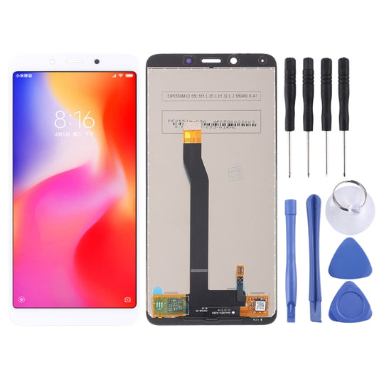 TFT LCD Screen for Xiaomi Redmi 6 / 6A with Digitizer Full Assembly(White) - LCD Screen by buy2fix | Online Shopping UK | buy2fix