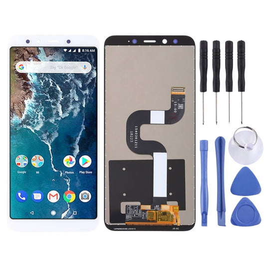 TFT LCD Screen for Xiaomi Mi 6X / A2 with Digitizer Full Assembly(White) - LCD Screen by buy2fix | Online Shopping UK | buy2fix