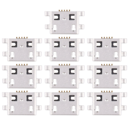 10 PCS Charging Port Connector for Huawei Y6 - Tail Connector by buy2fix | Online Shopping UK | buy2fix