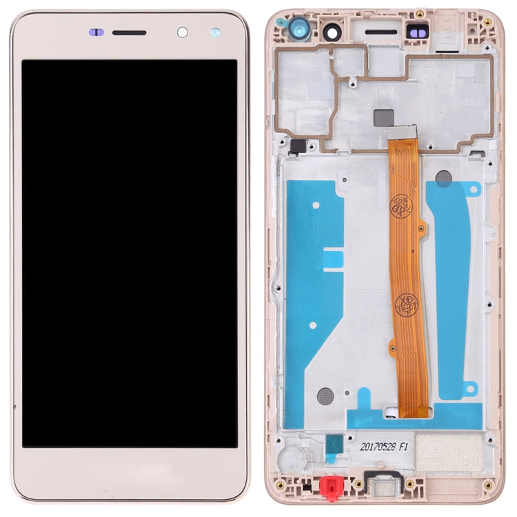 OEM LCD Screen for Huawei Y5 (2017) Digitizer Full Assembly with Frame (Gold) - LCD Screen by buy2fix | Online Shopping UK | buy2fix