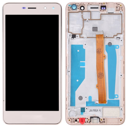 OEM LCD Screen for Huawei Y5 (2017) Digitizer Full Assembly with Frame (Gold) - LCD Screen by buy2fix | Online Shopping UK | buy2fix