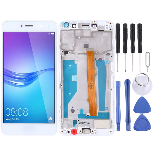 OEM LCD Screen for Huawei Y5 (2017) Digitizer Full Assembly with Frame (White) - LCD Screen by buy2fix | Online Shopping UK | buy2fix