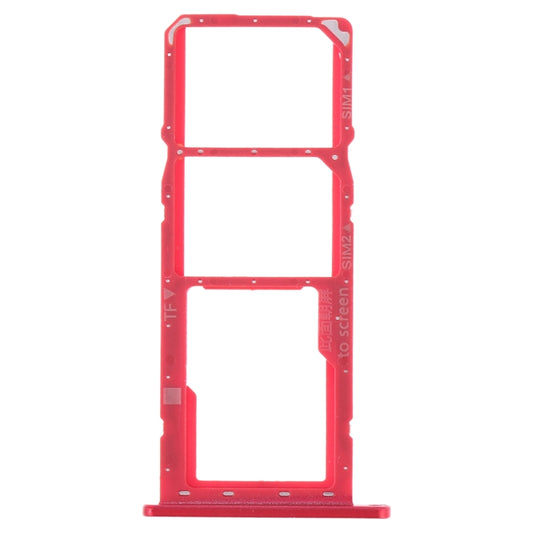 SIM Card Tray + SIM Card Tray + Micro SD Card Tray for Huawei Y7 (2019) / Y7 Pro (2019) / Y7 Prime (2019) (Red) - Card Socket by buy2fix | Online Shopping UK | buy2fix