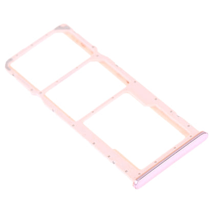 SIM Card Tray + SIM Card Tray + Micro SD Card Tray for Huawei Y9 (2019) (Pink) - Card Socket by buy2fix | Online Shopping UK | buy2fix