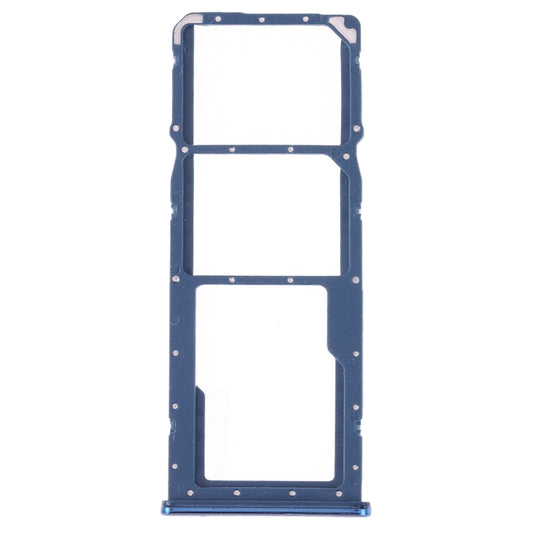 SIM Card Tray + SIM Card Tray + Micro SD Card Tray for Huawei Y9 (2019) (Blue) - Card Socket by buy2fix | Online Shopping UK | buy2fix