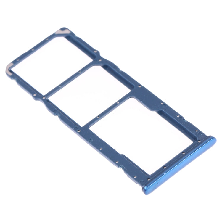 SIM Card Tray + SIM Card Tray + Micro SD Card Tray for Huawei Y9 (2019) (Blue) - Card Socket by buy2fix | Online Shopping UK | buy2fix