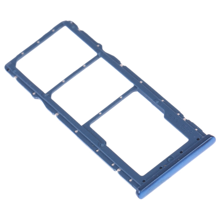 SIM Card Tray + SIM Card Tray + Micro SD Card Tray for Huawei Y9 (2019) (Blue) - Card Socket by buy2fix | Online Shopping UK | buy2fix