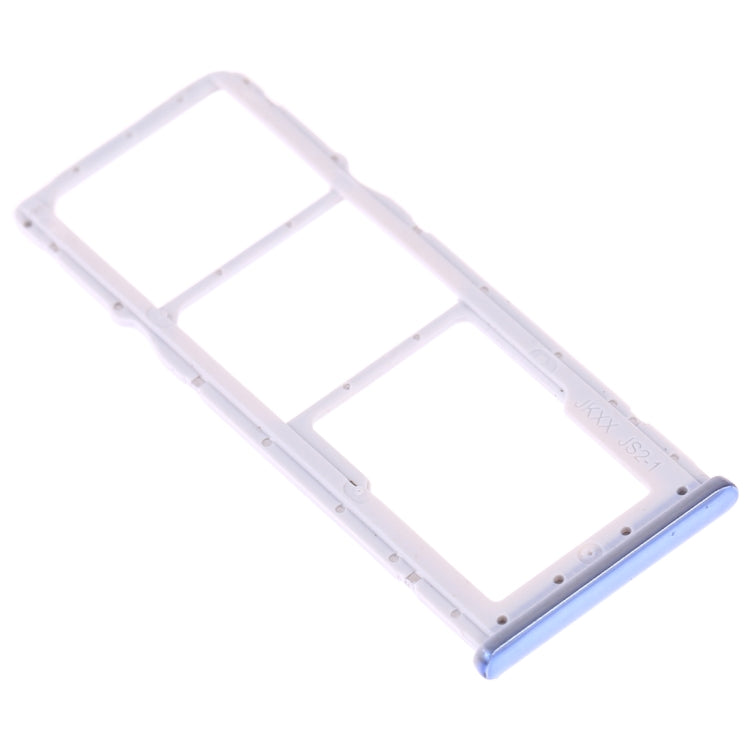 SIM Card Tray + SIM Card Tray + Micro SD Card Tray for Huawei Y9 (2019) (Silver) - Card Socket by buy2fix | Online Shopping UK | buy2fix