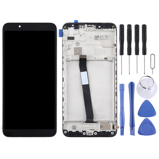 TFT LCD Screen for Xiaomi Redmi 7A Digitizer Full Assembly with Frame(Black) - LCD Screen by buy2fix | Online Shopping UK | buy2fix