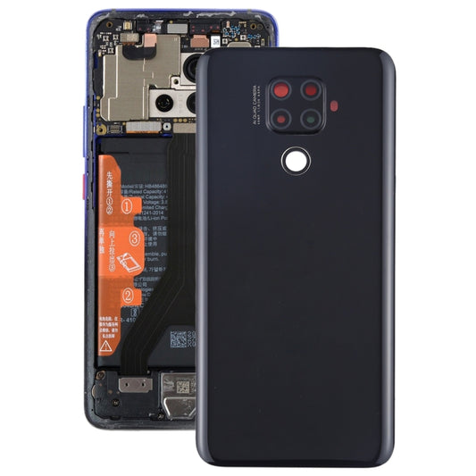 Original Battery Back Cover with Camera Lens for Huawei Mate 30 Lite(Black) - Back Cover by buy2fix | Online Shopping UK | buy2fix