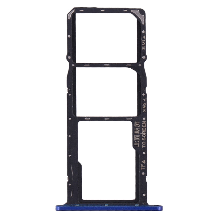 SIM Card Tray + SIM Card Tray + Micro SD Card Tray for Huawei Y5 (2019) (Blue) by buy2fix
