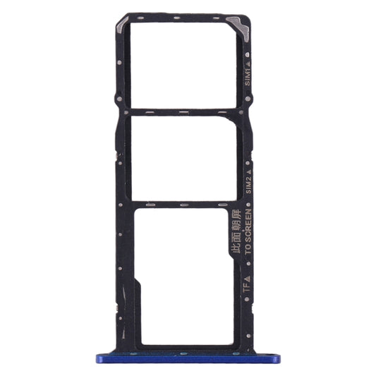 SIM Card Tray + SIM Card Tray + Micro SD Card Tray for Huawei Y5 (2019) (Blue) by buy2fix