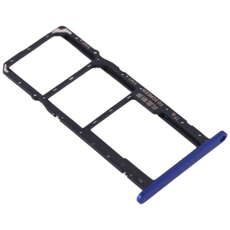 SIM Card Tray + SIM Card Tray + Micro SD Card Tray for Huawei Y5 (2019) (Blue) by buy2fix