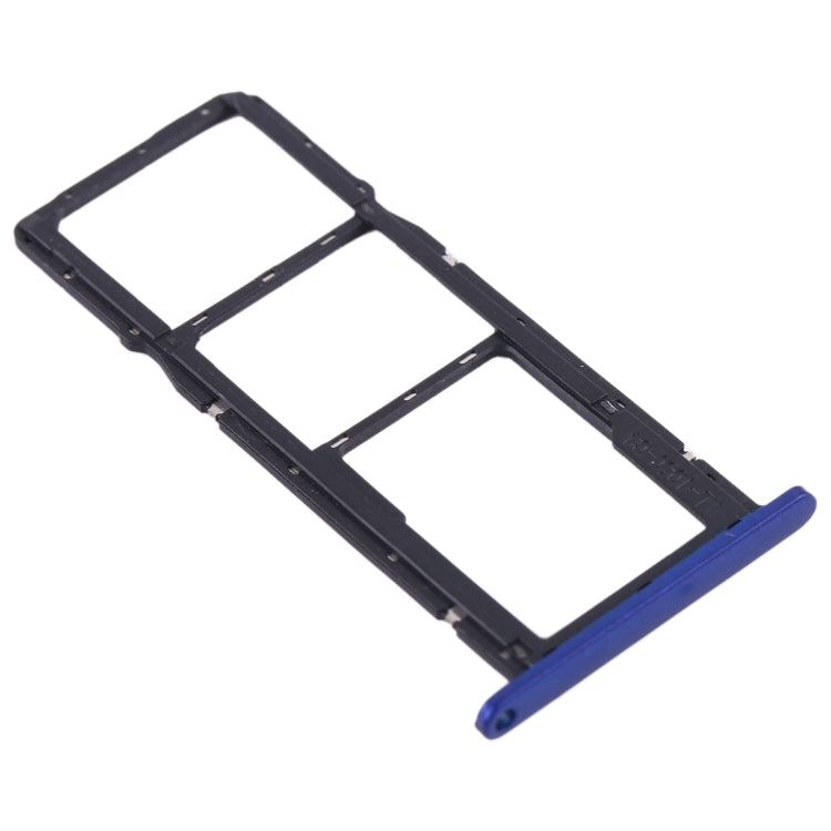 SIM Card Tray + SIM Card Tray + Micro SD Card Tray for Huawei Y5 (2019) (Blue) by buy2fix