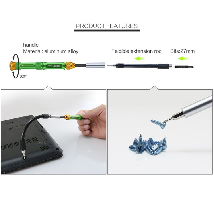 BEST BST-8928 Screwdriver Magnetic Bit Driver Kit 63 in 1 Professional Screwdrivers Set - Screwdriver Set by BEST | Online Shopping UK | buy2fix