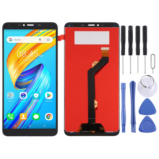 LCD-Bildschirm und Digitizer-Vollmontage für Tecno Spark 2 KA7 (Schwarz)