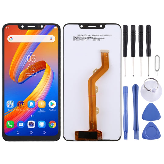 Ensemble complet d'écran LCD et de numériseur pour Tecno Spark 3 KB7 (noir)