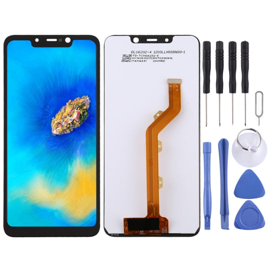 Écran LCD et numériseur Assemblage complet pour Tecno Spark 3 Pro / Spark 3 KB3 KB8 (Noir)