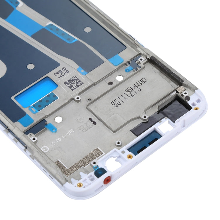 For OPPO A73 / F5 Front Housing LCD Frame Bezel Plate  (White) - Frame Bezel Plate by buy2fix | Online Shopping UK | buy2fix