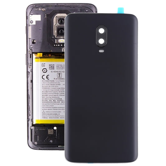 For OnePlus 6T Original Battery Back Cover with Camera Lens (Frosted Black ) - Back Cover by buy2fix | Online Shopping UK | buy2fix