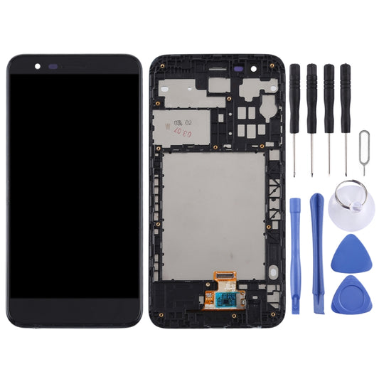 TFT LCD Screen for LG K30 / K10 (2018)/ X410 Digitizer Full Assembly with Frame (Black) - For LG by buy2fix | Online Shopping UK | buy2fix