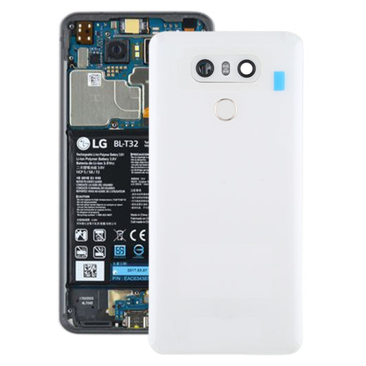 Battery Back Cover with Camera Lens & Fingerprint Sensor for LG G6 / H870 / H870DS / H872 / LS993 / VS998 / US997(White) - For LG by buy2fix | Online Shopping UK | buy2fix