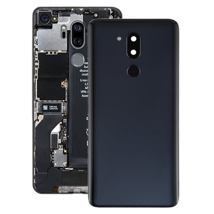 Battery Back Cover with Camera Lens & Fingerprint Sensor for LG G7 ThinQ / G710 / G710EM / G710PM / G710VMP(Black) - For LG by buy2fix | Online Shopping UK | buy2fix