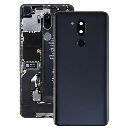 Battery Back Cover with Camera Lens & Fingerprint Sensor for LG G7 ThinQ / G710 / G710EM / G710PM / G710VMP(Black) - For LG by buy2fix | Online Shopping UK | buy2fix