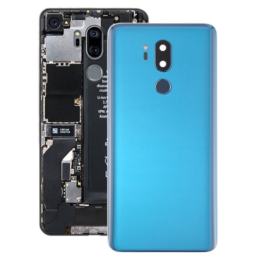 Battery Back Cover with Camera Lens & Fingerprint Sensor for LG G7 ThinQ / G710 / G710EM / G710PM / G710VMP(Blue) - For LG by buy2fix | Online Shopping UK | buy2fix