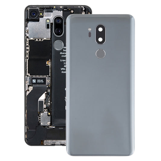 Battery Back Cover with Camera Lens & Fingerprint Sensor for LG G7 ThinQ / G710 / G710EM / G710PM / G710VMP(Silver) - For LG by buy2fix | Online Shopping UK | buy2fix