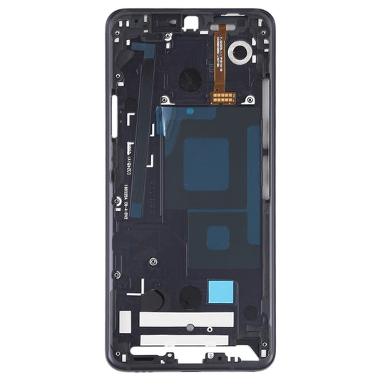 Front Housing LCD Frame Bezel Plate for LG G7 ThinQ / G710 (Black) - For LG by buy2fix | Online Shopping UK | buy2fix