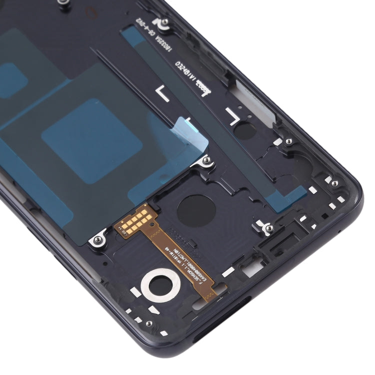 Front Housing LCD Frame Bezel Plate for LG G7 ThinQ / G710 (Black) - For LG by buy2fix | Online Shopping UK | buy2fix