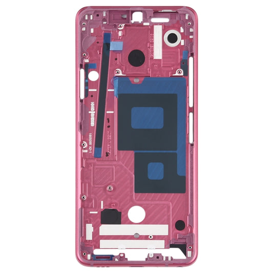 Front Housing LCD Frame Bezel Plate for LG G7 ThinQ / G710 (Pink) - For LG by buy2fix | Online Shopping UK | buy2fix