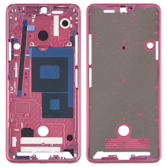 Front Housing LCD Frame Bezel Plate for LG G7 ThinQ / G710 (Pink) - For LG by buy2fix | Online Shopping UK | buy2fix