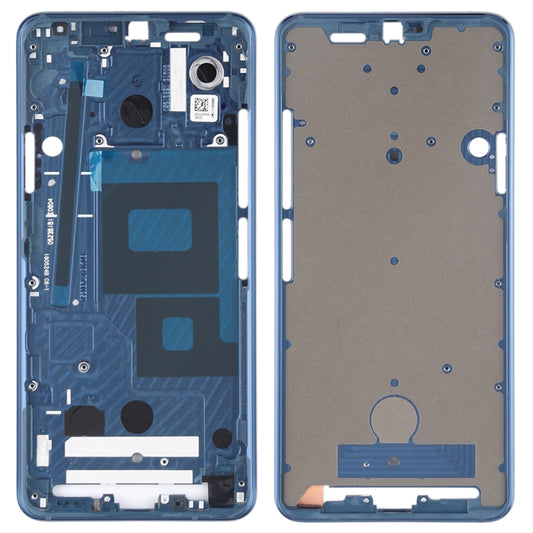 Front Housing LCD Frame Bezel Plate for LG G7 ThinQ / G710 (Blue) - For LG by buy2fix | Online Shopping UK | buy2fix